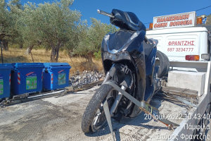 Λέσβος:  Νεκρός 24χρονος σε τροχαίο.... προσέκρουσε σε κάδους απορριμμάτων....