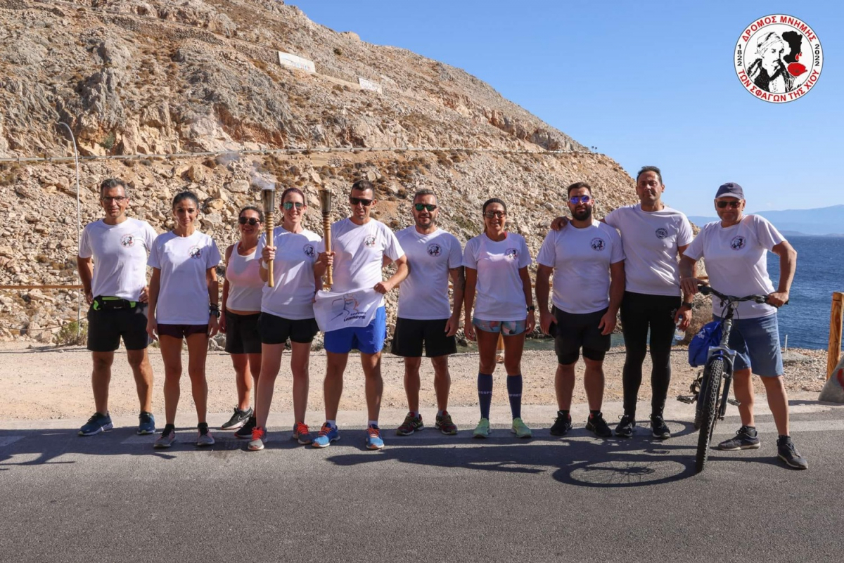 Lesvos Runners: Συμμετοχή του Συλλόγου στον Δρόμο Μνήμης (Λαμπαδηδρομία) για τα 200 χρόνια των σφαγών της Χίου
