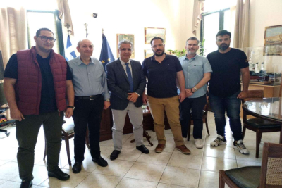 Συνάντηση Κάρμαντζη με μέλη της αναδόχου για τη μελέτη του Τοπικού Πολεοδομικού Σχεδίου Δήμου Χίου