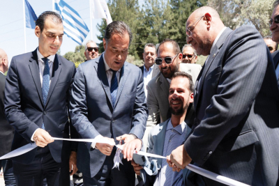 Ξανά για εγκαίνια ο Γεωργιάδης στη Λεσβο