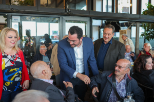 Ο Ανδρέας Σπυρόπουλος, Γραμματέας ΚΠΕ και υποψήφιος Ευρωβουλευτής του ΠΑΣΟΚ, επισκέφθηκε τη Λέσβο