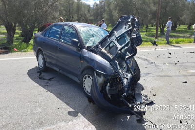 Τι αναφέρει η αστυνομία για το ατύχημα στην επαρχιακή οδό, Μυτιλήνης - Καλλονής