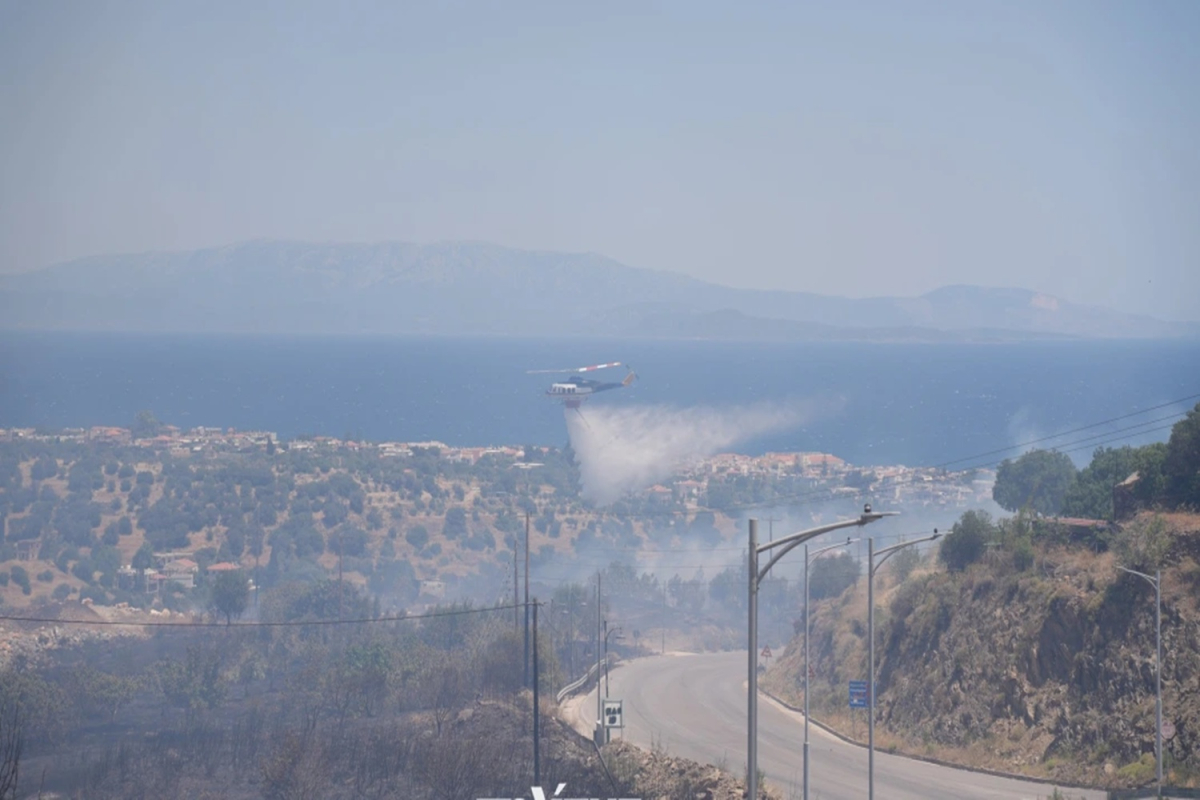 Χίος Φωτια: Σε τρία μέτωπα η φωτιά – Εκκενώθηκαν περιοχές