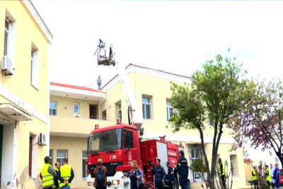 Άσκηση εκκένωσης σε νοσοκομείο της Χίου (ΒΙΝΤΕΟ)