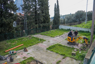 Έναρξη εργασιών κατασκευής παιδικής χαράς στους Ταξιάρχες από τον Δήμο Μυτιλήνης