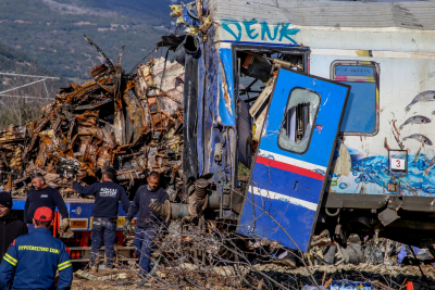 Το έργο της ΕΛ.ΑΣ συνεχίζεται για 2 αγνοούμενους του δυστυχήματος στα Τέμπη