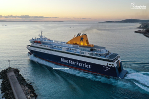 Τροποποίηση του δρομολογίου &quot;BLUE STAR MYCONOS&quot; λόγω αναγγελίας θυελλωδών ανέμων