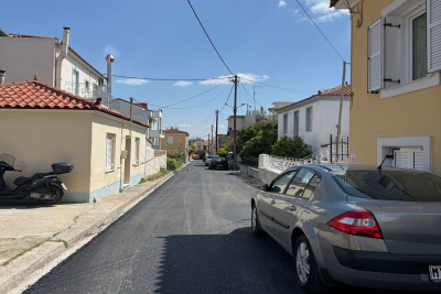 Λέσβος: Ολοκληρώθηκαν οι ασφαλτοστρώσεις στο Λαζαρέτο – Νέα έργα μετά το Πάσχα
